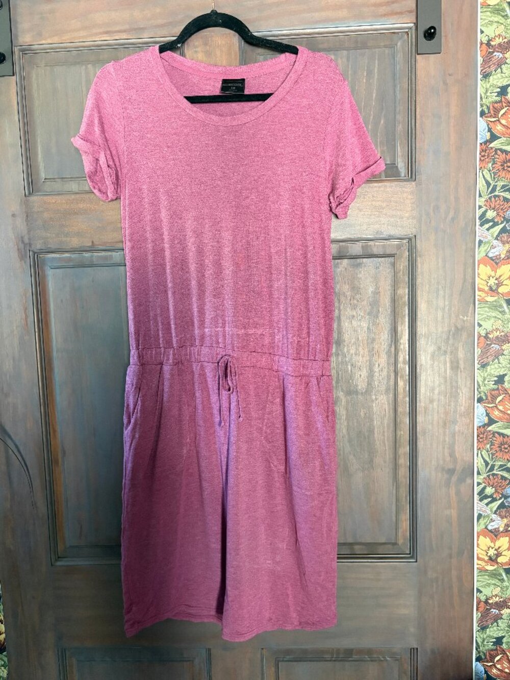 Womens 32 degrees cool Tshirt dress Size Medium- Rose